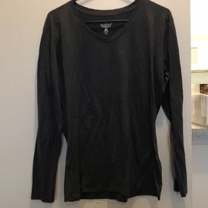 Grey wool v-neck  XL